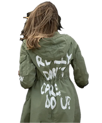 Melania Trump wearing hte “I Really Don’t Care Do You?” jacket